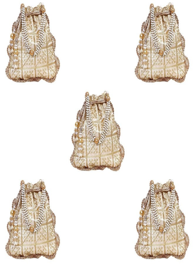 حقائب يد نسائية ذهبية من دوقة (عبوة من 5 قطع)